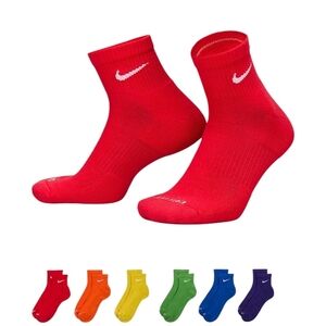 Nike Men's Vibrant Red Crew Socks